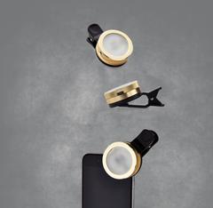 That Selphie Pro Thing! Gold clip-on selphie light